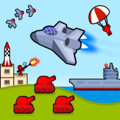 Play Bomber Plane: 2D Air Strike now!