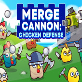 Play Merge Cannon: Chicken Defense now!
